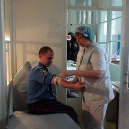 Чернігівська поліція здала кров для постраждалих у ДТП
