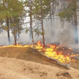 Військові на вертольоті Мі-8 допомогли гасити пожежу