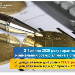 З 1 липня збільшується гарантований мінімальний розмір аліментів