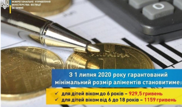 З 1 липня збільшується гарантований мінімальний розмір аліментів