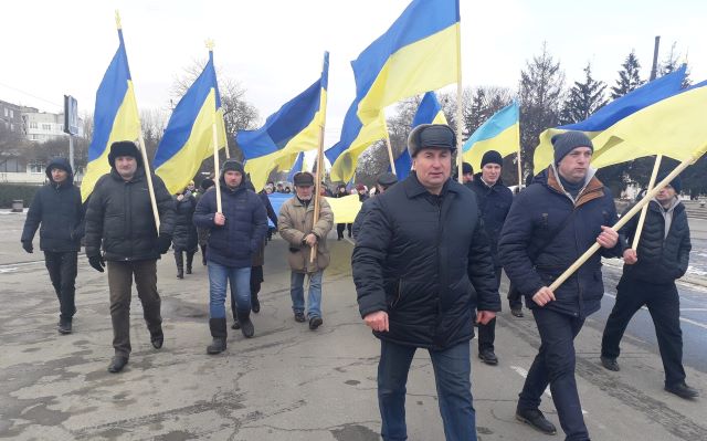 Росіянам не вдасться поставити українців на коліна. Мітинг на Чернігівщині