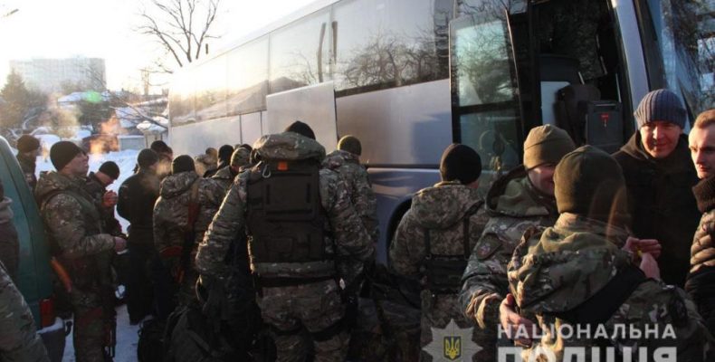 Бійці поліцейської роти особливого призначення вирушили на Донбас