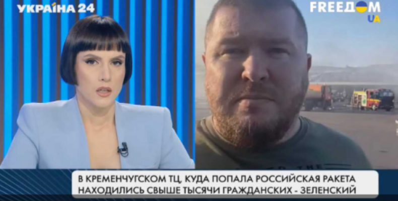 Журналістка каналу «Україна 24» попросила співрозмовника перейти на мову окупанта