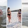Жінки Чернігова нарівні з чоловіками пірнали у льодяну воду