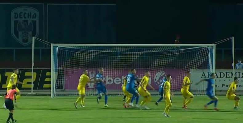Спортивний трилер продемонстрували футболісти у Чернігові