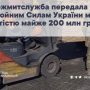 На потреби ЗСУ митниця передала товарів на суму 200 млн грн